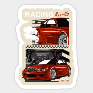 E46 Racing Royalty Sticker